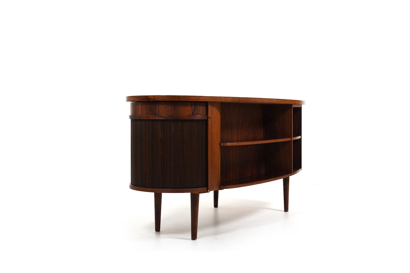 Fine Danish Kidney Desk Model 54 by Feldballes Møbelfabrik 1950s