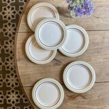 Set of 6 vintage dessert plates Arizona model by Salins