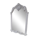 Baroque mirror in carved wood with a white patina.