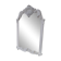 Baroque mirror in carved wood with a white patina.