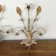 Pair of sconces in metal and glass