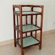 Vintage stand shelf in bamboo and rattan