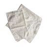 Nappe ronde blanche et 2 serviettes