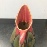 Former pitcher bec ceramics rose - vintage blue