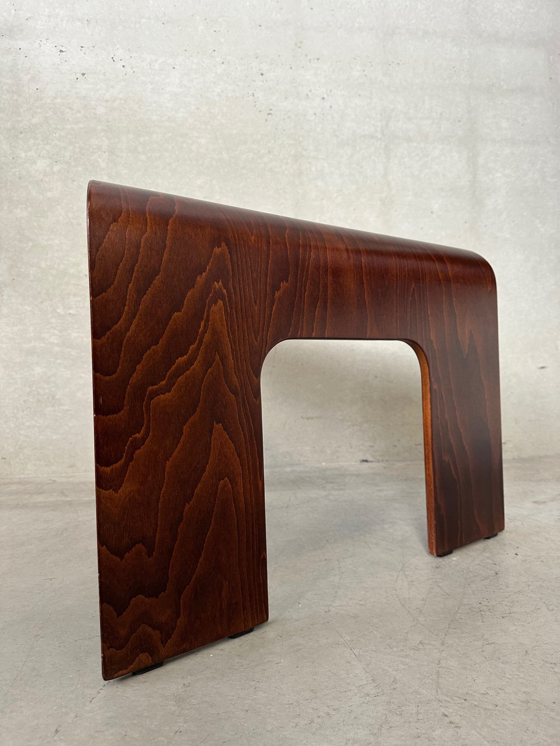 Vintage 'bentwood' side table Ekornes 1990s