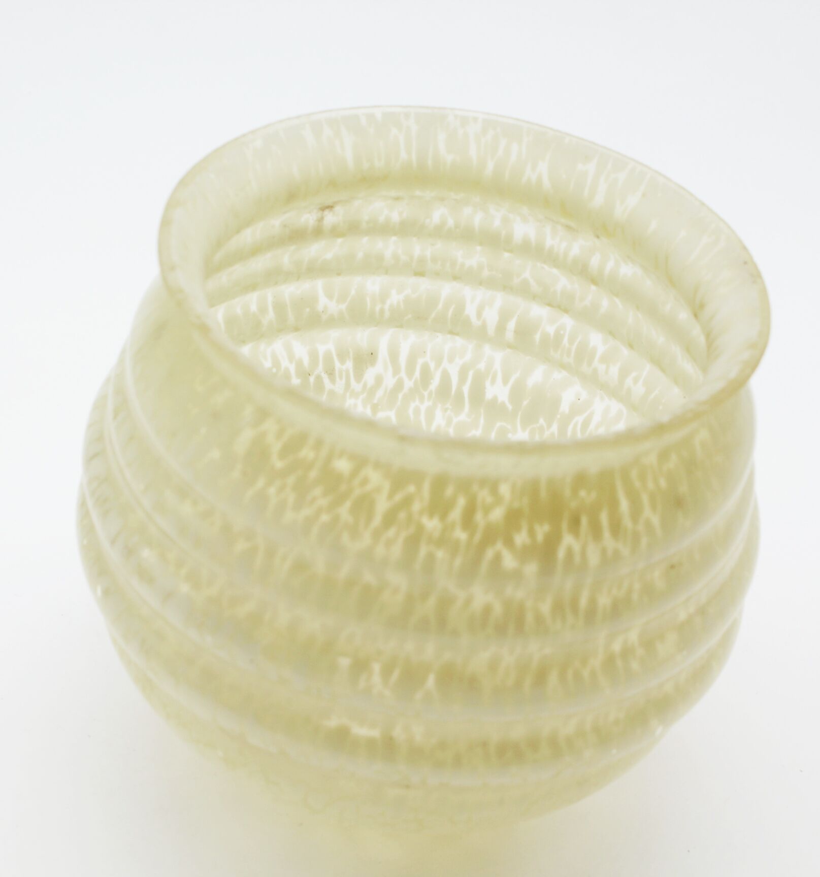 Green speckled clichy glass lampshade