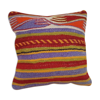 Bohemian turkish kilim cushion cover