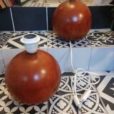 Wooden ball lamp base made in Italy