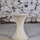 Tabouret Tam Tam blanc par Henri Massonnet pour Stamp, 1970