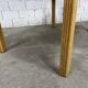 Italian rattan and glass table from the 1970s