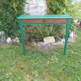 Console en bois verte