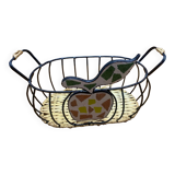 Apple decorative wicker iron basket 🍎