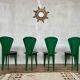 Superbe set de 4 chaises Calligaris des années 1980,