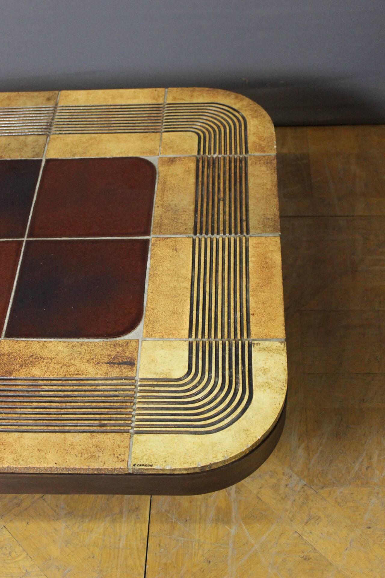 Coffee table by Roger Capron, model Mambo, 1974.