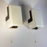 Pair of 1970s design wall lights
