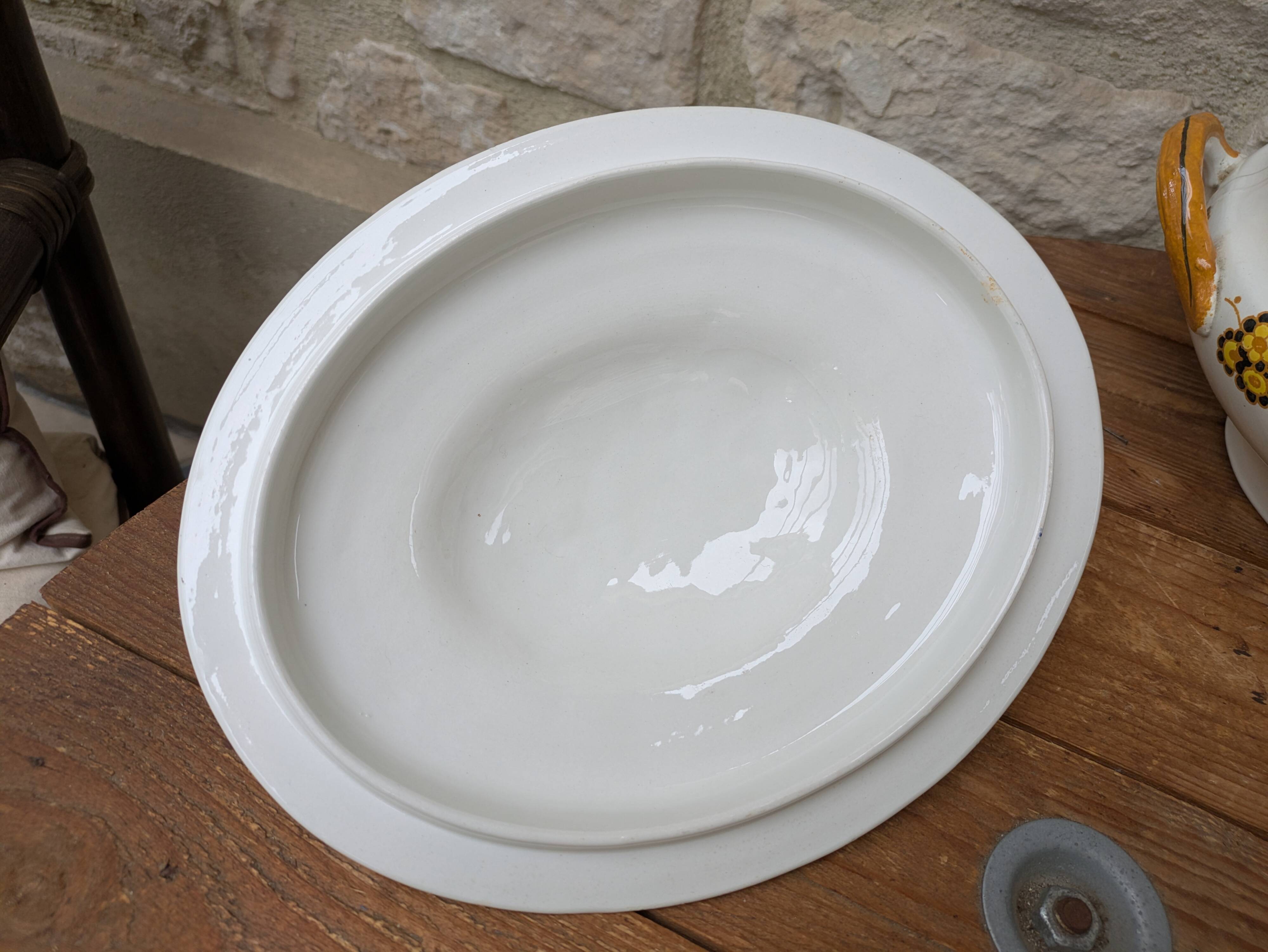 Flory Boch Frères La Louvière soup tureen - ironstone style - vintage decor