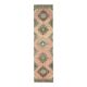 Vintage Turkish Oushak Handmade Wool Cotton Orange Runner Rug 92x378