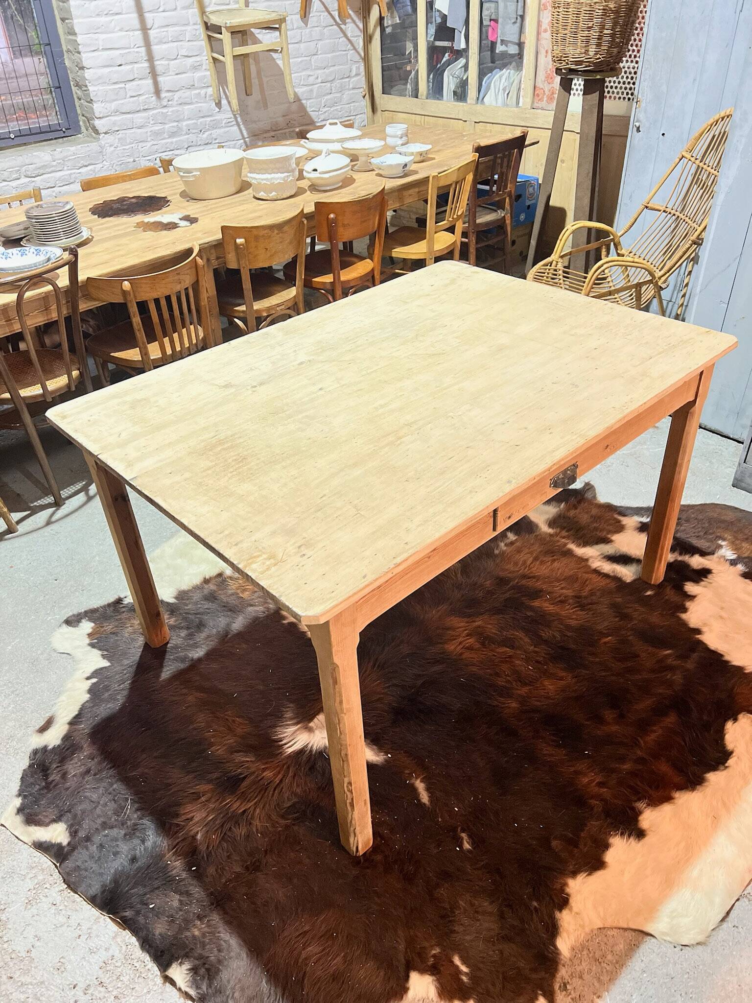 Old factory table