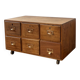 Small antique work cabinet with 6 drawers.