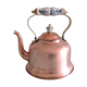 Old brushed red copper kettle / vintage 50-60s