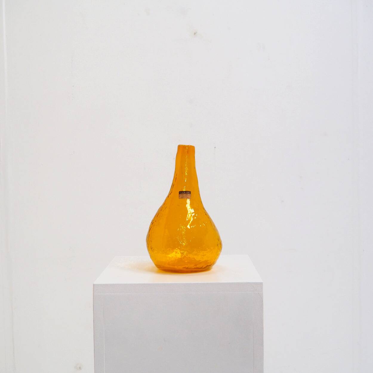 Signed Decorative Vase Manufactured by Venini Italy