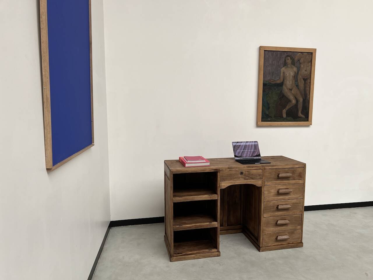 Old trade counter with drawers