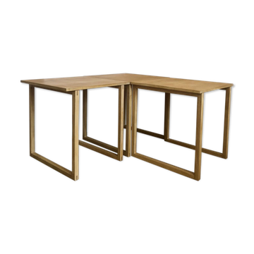 Danish pull out tables by Kai Kristiansen for Vildbjerg Møbelfabrik