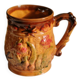 Ceramic glass in a slipware style