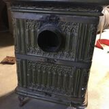 Ceramic stove, oven green earthenware