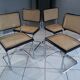 Suite of 4 chairs cesca B32 Marcel Breuer 1992