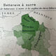 Double map plan France Agriculture Livestock 55.5x37.5cm