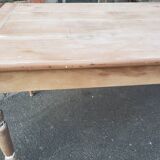 Table de ferme patine ancienne pieds tournés