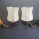 Pair of vintage gold wall sconces France
