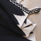 Black Kilim Rug - 303 x 203 cm