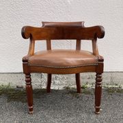 19th-century mahogany office chair