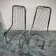 Vintage sled chair by Gastone Rinaldi in chrome wire, 1970s made in Italy