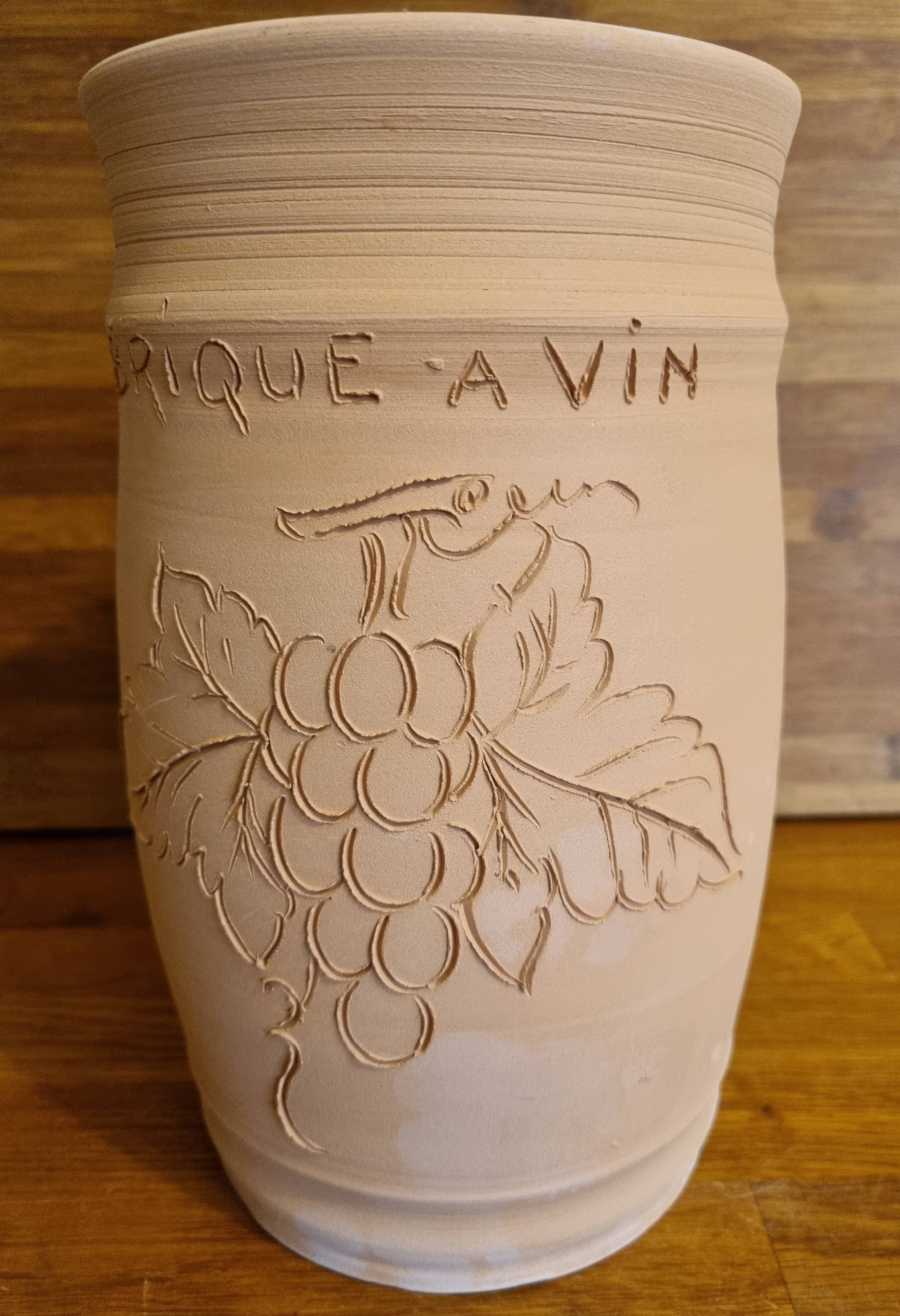 Vallauris terracotta wine cooler brick