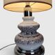 Large Vintage Ceramic "Fat Lava" and Chrome Floor Lamp, 1970s