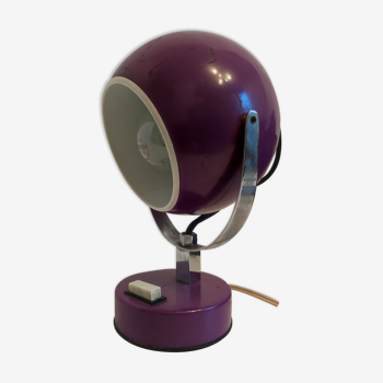 Lamp eye ball metal metal purple vintage