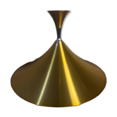 Gold-tone metal pendant light, 1960s