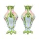 French Art Nouveau Majolica Earthenware Vases ca. 1900