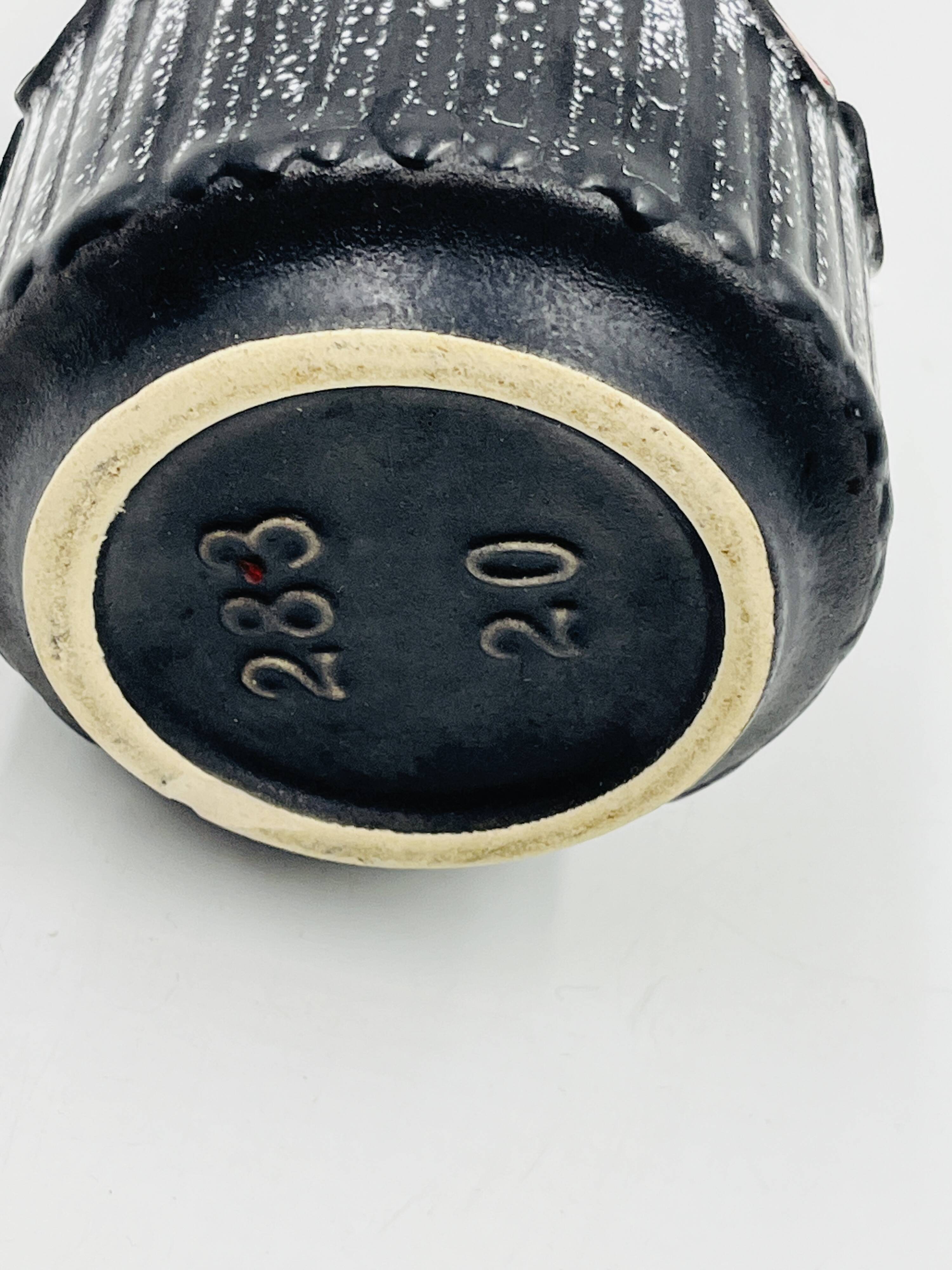 Vase Schlossberg Isle Stéphan black red vintage