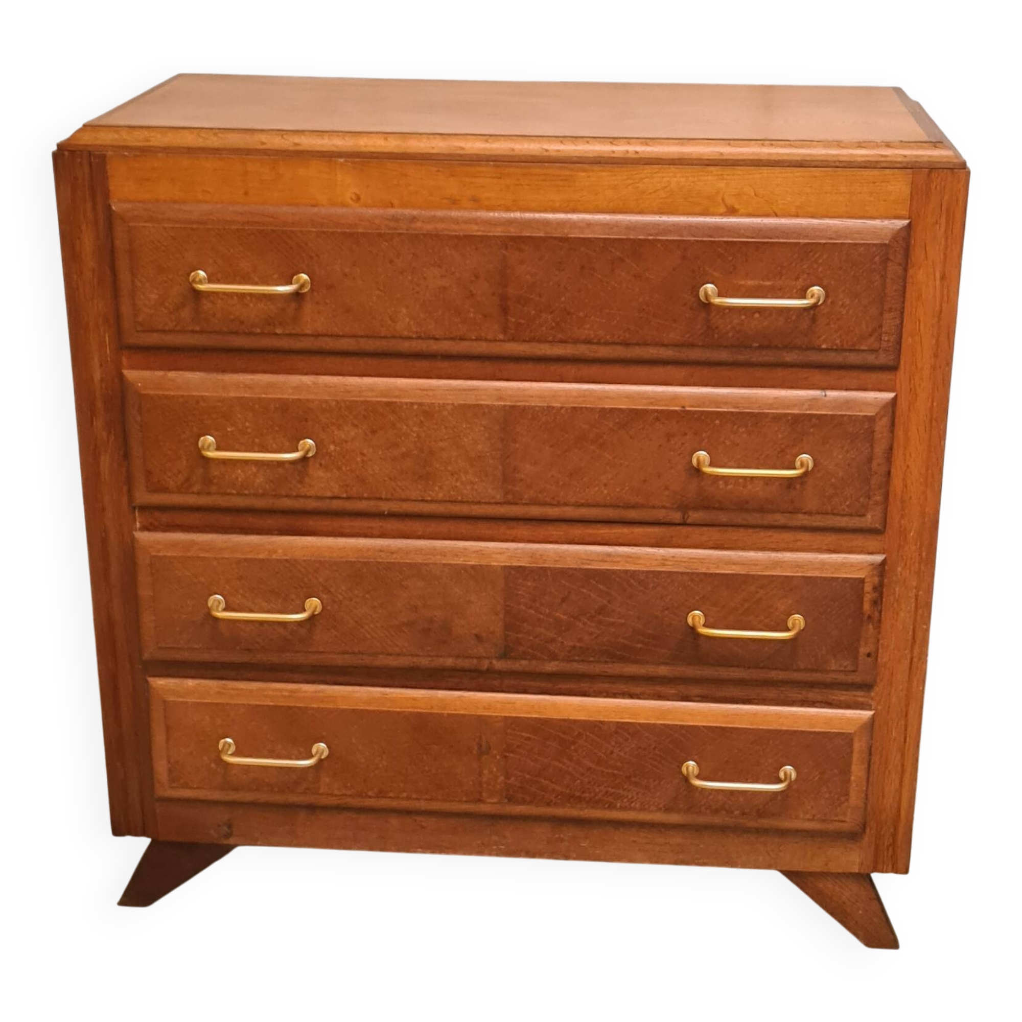 chest of drawers, chiffonier 1950 to 70, stained wood 85x87x55 very good condition