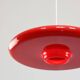 Space-Age Saucer Pendant in Red Plexiglas from Guzzini, 1960s