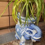 Glazed ceramic elephant