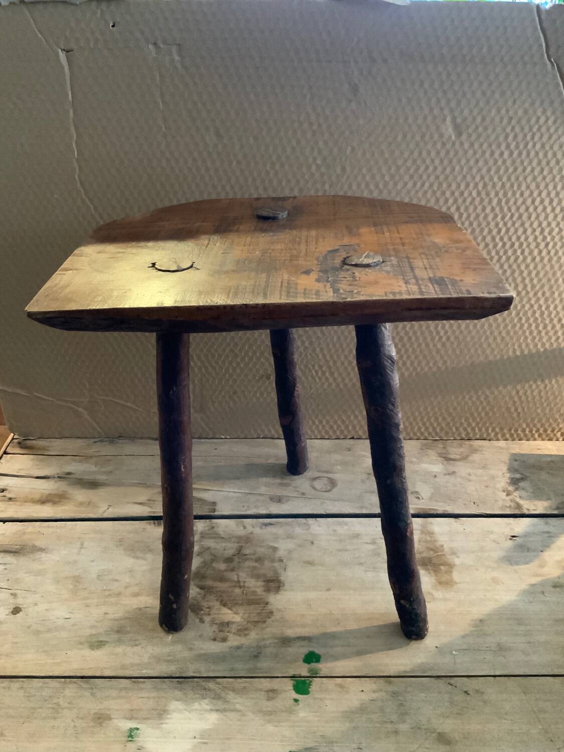 Cowherd stool Selency x Monoprix Croisé Laroche