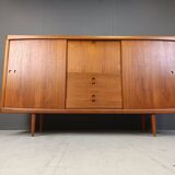 Mid-Century Danish Teak Highboard by H.W.Klein for Bramin, 1960s