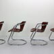 Set of 4 chairs for Cidue, 1970s, Italy