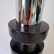 Chrome metal and wood lamp base from the 70s.