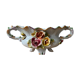 Bassano table planter, splashing flowers Italy